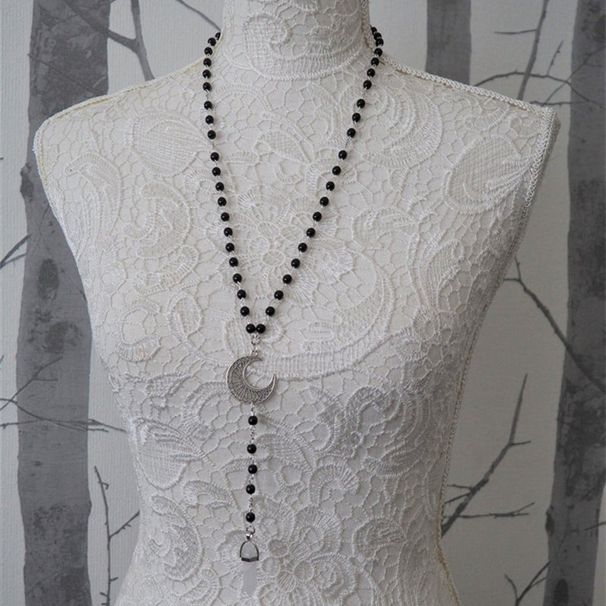 Collane Moda Collana Quarzo Rosa Crescent_voghion.com