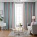 Curtains With Gradient Stripes And Yarn Blackout Curtains_voghion.com
