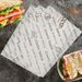 100pcs Oilproof Wax Paper Cake Bread Food Wrapper Disposable Burger Fries Baking Wax Paper Dinner Plate Greaseproof Pad Paper_voghion.com