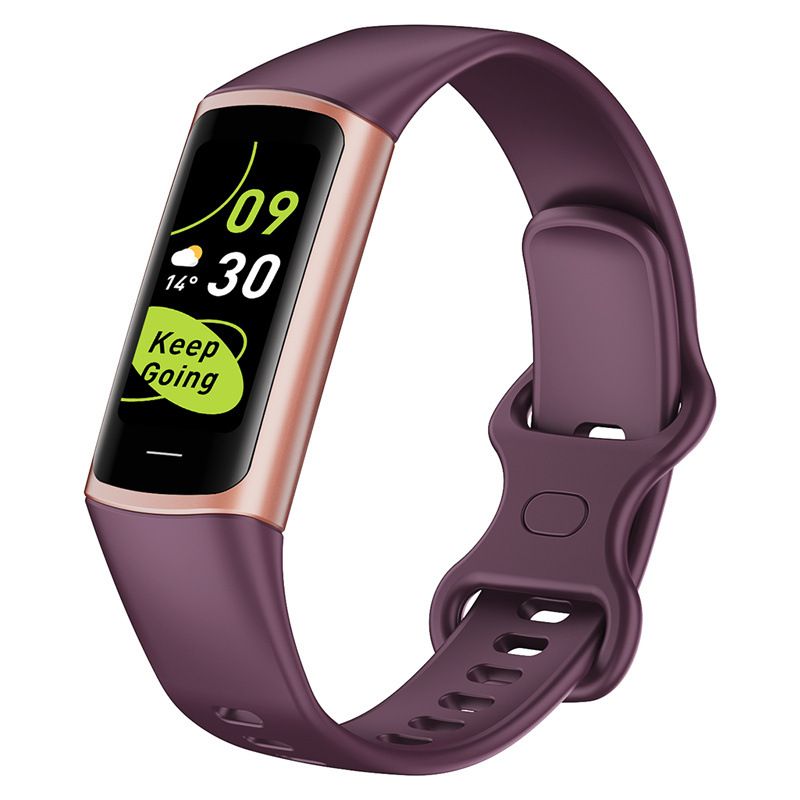 C68 Smart Bracelet Body Temperature Pedometer Heart Rate Blood Pressure 1.1 Silicone Men's Photo Watch_voghion.com
