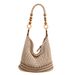 Beach Vacation Straw Women's 2025 Summer New Commuter Single Shoulder Crossbody Personality Hollow Woven Tote Bag_voghion.com