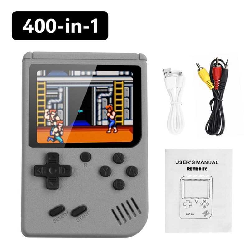 3 Inch 400 IN 1 Handheld Game Console Card Game Console Retro Video Game Console Great Gift For Children Adults Accessories_voghion.com