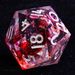 9 Polyhedral Dice D And D Set Crimson Osmosis For Dungeons Dragons RPG_voghion.com