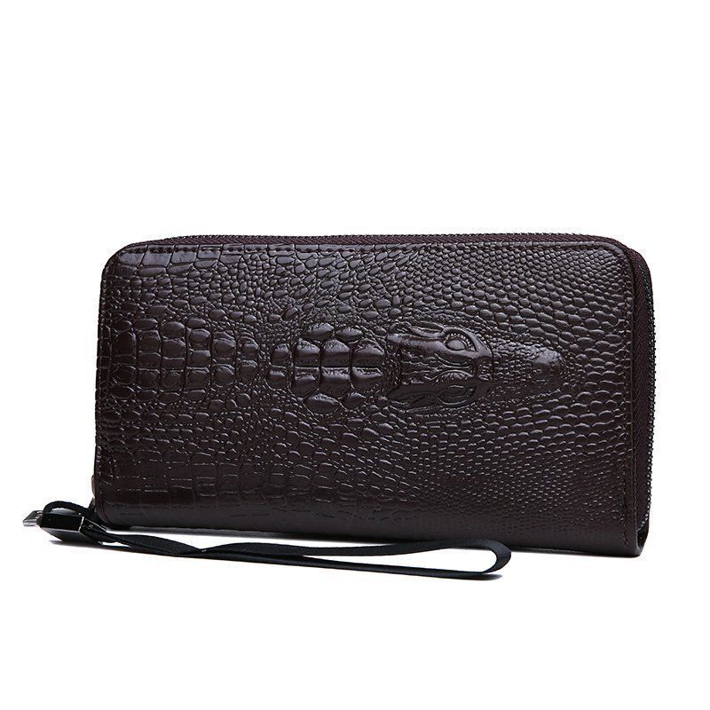 Neu Männer Handheld Lange Krokodil Brieftasche Freizeit Business Telefon_voghion.com
