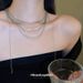 Mehrere Halsketten Minimalistischen Stil Ins Nische Mode Temperament Pullover Schlüsselbein Kette Persönlichkeit Einfache Halskette Für_voghion.com