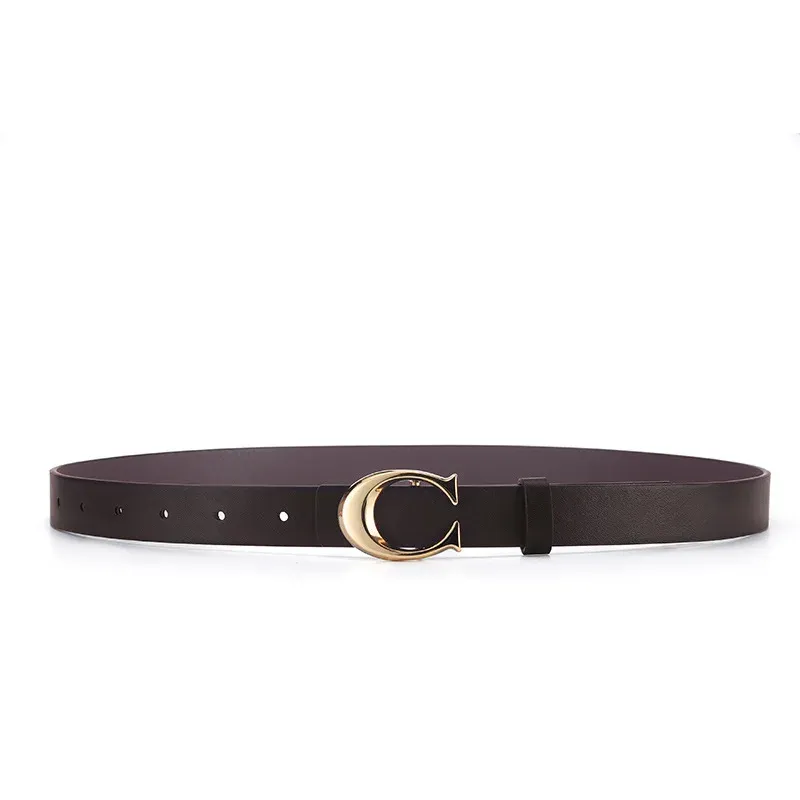 Nieuwe Damesmode Metalen Letter Knop Hoofd Straat Trend Dagelijkse slijtage Decoratieve Jeans Jurk Lichte Designer Riem_voghion.com
