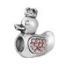 Jewelry Findings & Components Luxury Pink Diamond Pendant Alloy Snowflake Duck Beaded Accessories DIY_voghion.com