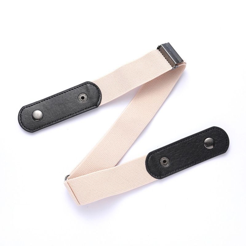 HOT Belts No Buckle Stretch Buckless Invisible Elastic Waist Unisex For Jeans Pants Lazy Belt Women Men_voghion.com