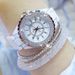 Yamaler elegante strass ceramica cinturino da donna rotondo analogico orologio da polso al quarzo regalo_voghion.com