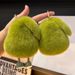 Ciondolo per borsa in pelliccia di coniglio Rex, ciondolo per portachiavi in peluche con avocado, ciondolo per borsa personalizzato con avocado, ciondolo per coppia di fidanzate_voghion.com
