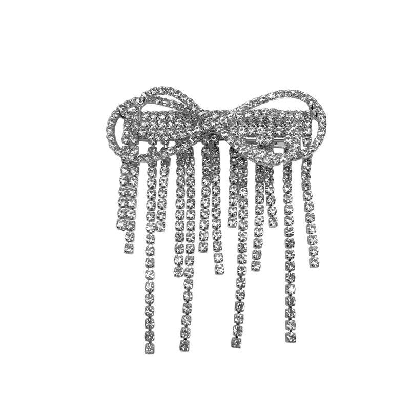 Mode alle spiel haarnadel quaste bogen strass seite clip mädchen haarnadel haar ornament kopfschmuck_voghion.com