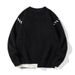 Men's Thickened Knit Sweater Autumn Winter Round Neck Loose Fit Pullover Jumper With Contrast Trim Casual Warm Cable Stitch Sweater_voghion.com