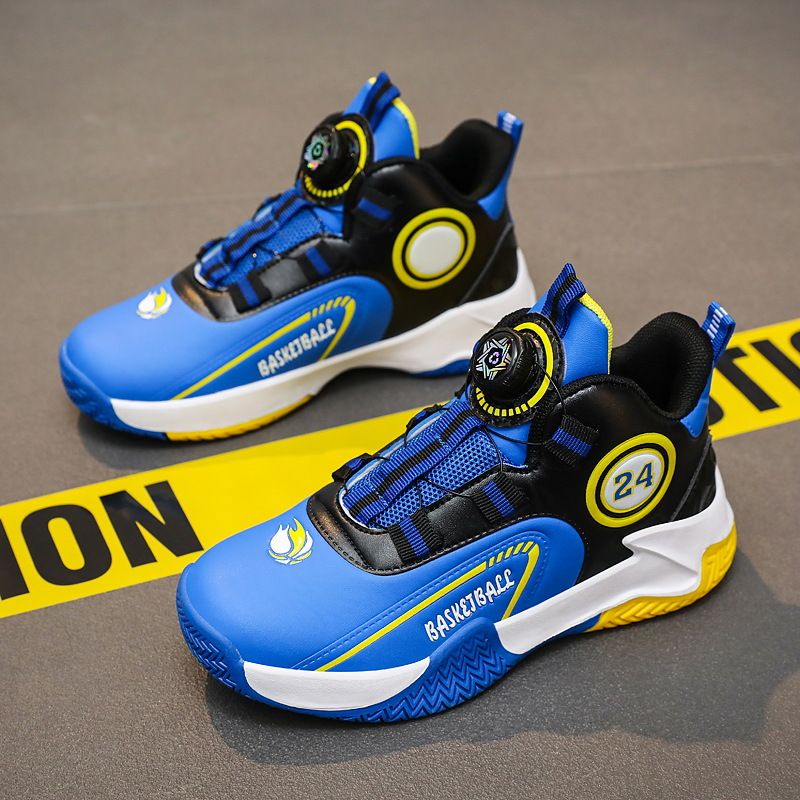 Boys' Shoes Sports Shoes Spring And Autumn New Anti Slip Spring Children's Basketball Shoes Medium And Large Children's Boys Running Shoes_voghion.com