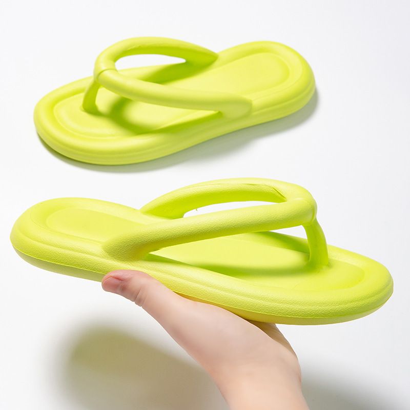 Men's Shoes Unisex Shoes Candy Color Flip Flops Soft Sole Trend Couple Beach Student Wear Flat Flip Flops_voghion.com