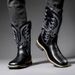 26ss Tube Amekaji High Embroidered Work Herren Western Cowboy Trendy Motorradfahrer Square Toe Reitstiefel_voghion.com