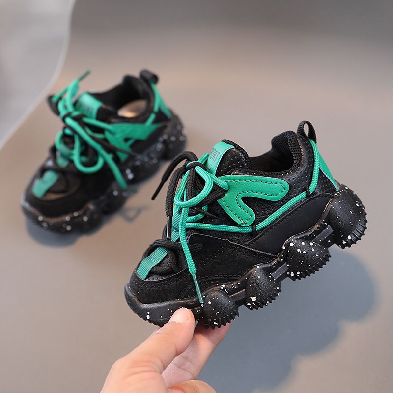 XUANMU Kinder Sportschuhe Kinder Casual Laufschuhe Jungen Mädchen Atmungsaktive Mode Turnschuhe Anti-skid Weiche X0079_voghion.com