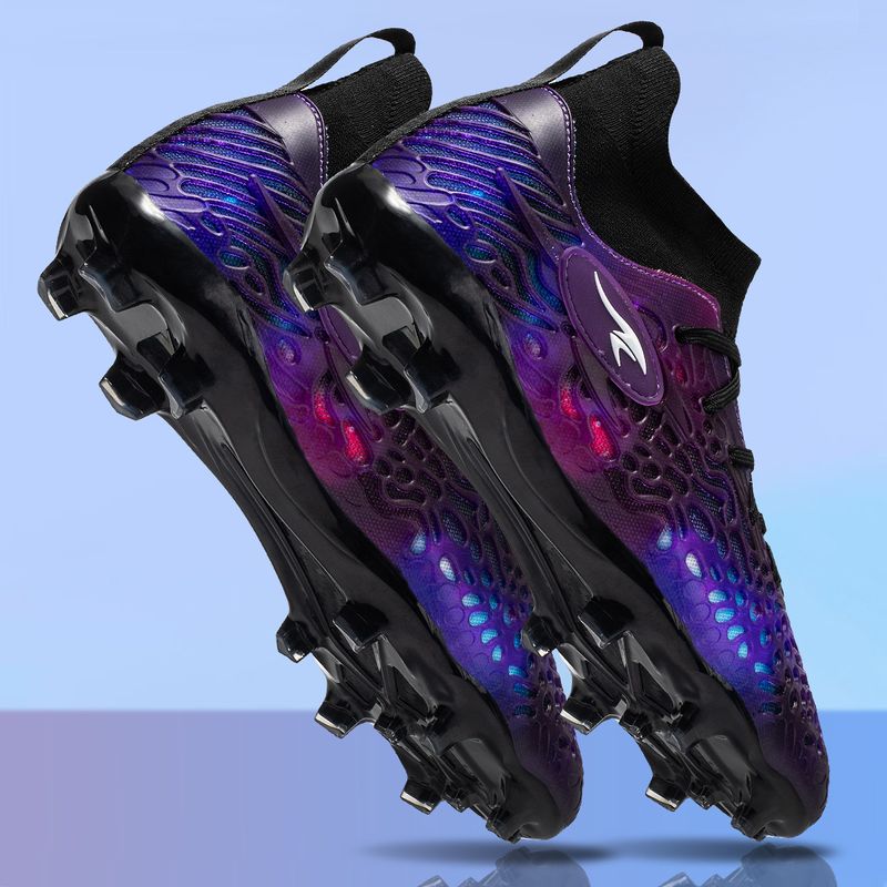 Zapatos de caña alta, transpirables, de tejido Fly Woven, de fútbol, talla grande, con clavos rotos, novedad de verano de 2025._voghion.com