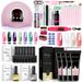 Nail Extension Gel Kit med UV-neglelakk for profesjonell manikyr_voghion.com