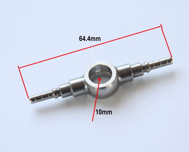 Nerezová 10MM dvojitá banjo spojka pro motocykl, hydraulická AN3 opletená brzdová spojka, turboměřič, olejová hadice e_voghion.com