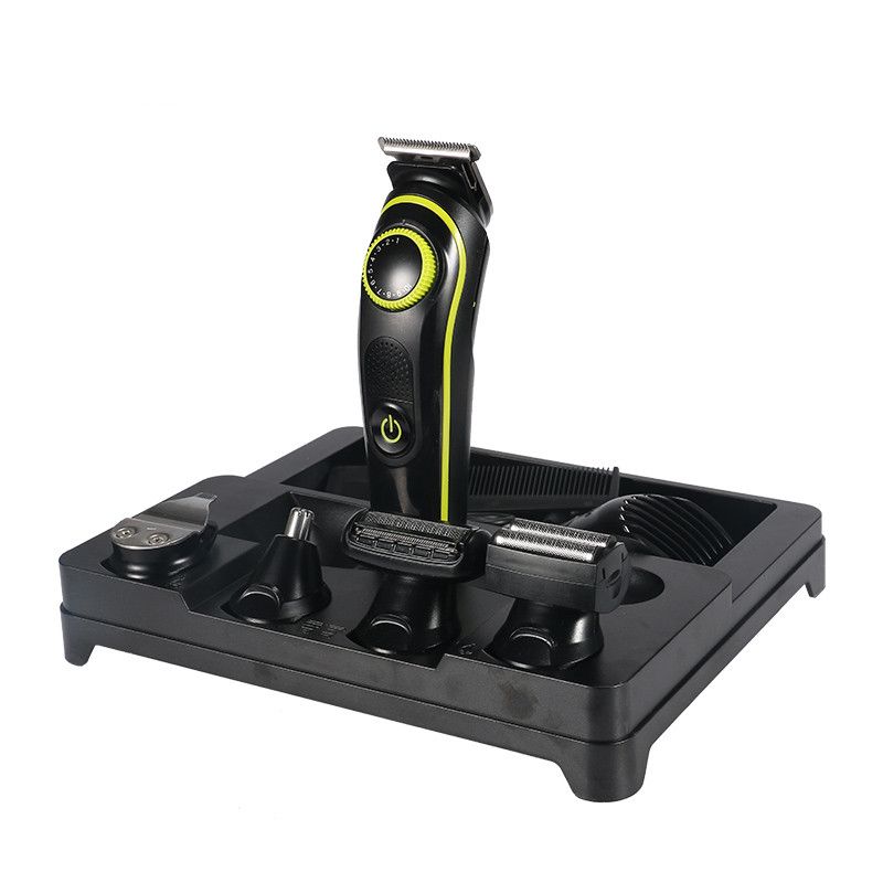 Kemei KM-696 5-in-1 Professional Trimmer USB Rechargeable Barber Scisor Set Multifunction Electric Hair Cutting hine_voghion.com