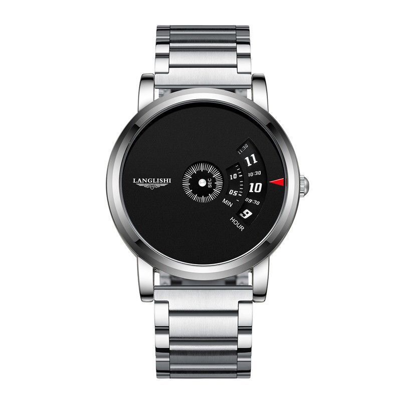 Langley/LLS Montre étanche pour Homme, étudiant Version coréenne, Couple en Acier Tendance et Polyvalent, Automatique, Style Non Business, Polyvalent au Quotidien_voghion.com