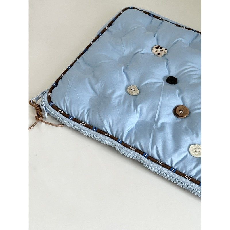 Coconut Cloud Jelly Filled Cute Pillow Notebook Sleeve 14inch Protective Case Lenovo 15inch Laptop Bag_voghion.com