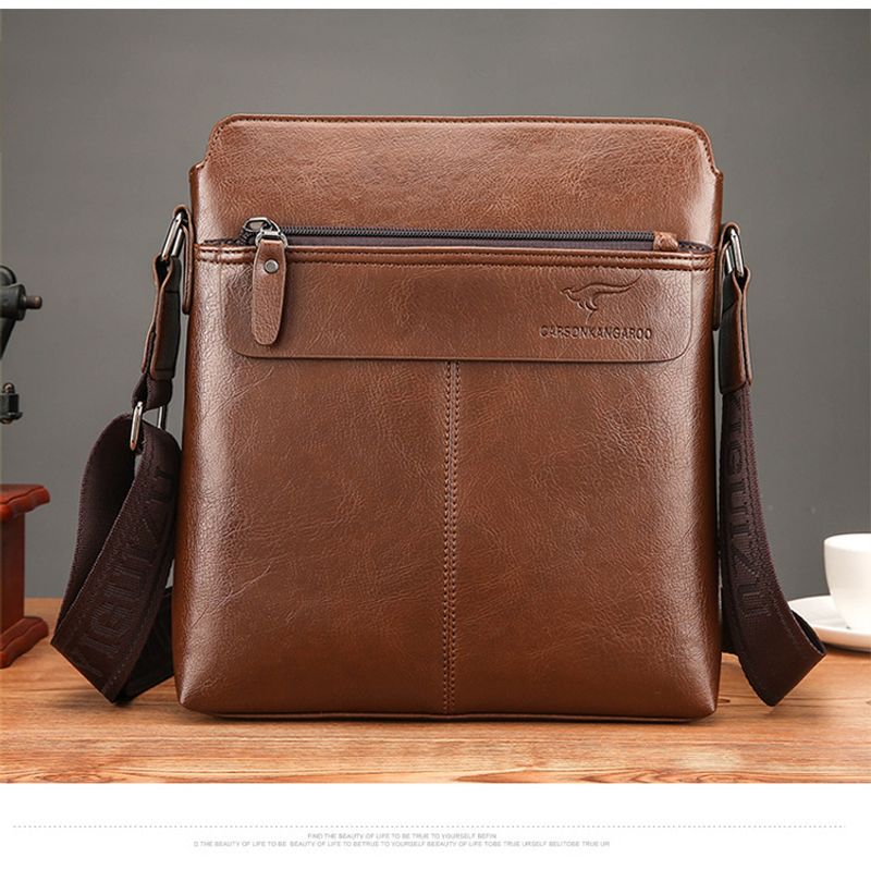 Nuova borsa a tracolla versatile in pelle da uomo, casual, alla moda e alla moda_voghion.com