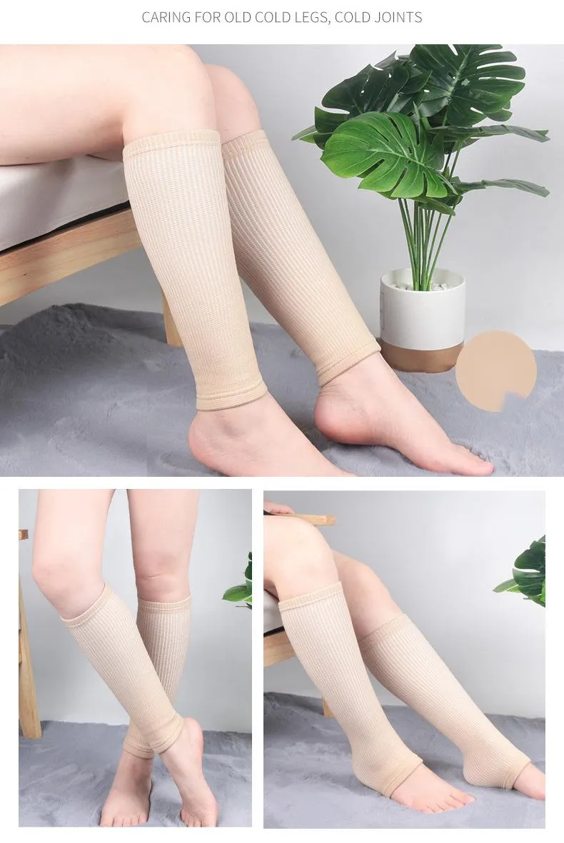 Autumn winter warm knitted thick anti pressure socks for men women, elderly, and elderly with cold leg protection_voghion.com