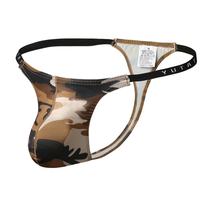 Îmbrăcăminte pentru bărbați, lenjerie intimă la modă pentru bărbați, lenjerie intimă sexy cu control al abdomenului, tanga retro, camuflaj, în formă de U, pentru bărbați_voghion.com