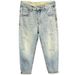 Herrenbekleidung Neue helle Retro-High-End-Ripped-Jeans für Herren Lockere, schmal zulaufende, elastische Haremshose mit neun Punkten_voghion.com