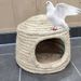 Egg Hatching Special Pigeon Box Rabbit Bird Nest Warm Grass Woven Outdoor Wall Hanging Home Use_voghion.com