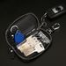 2024 New Genuine Cowhide Car Keycase for Men and Women Cowhide Keychain with Large Capacity Zipper Key Card Bag_voghion.com