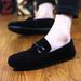 Men Loafers Business Shoes Suede Leather Soft Sole Male Casual Shoes Retro Flat Dress Shoes Moccasins Designer Slip On Men Shoe_voghion.com