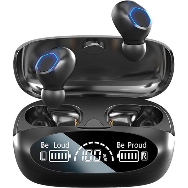 Bluetooth 5.2, Powerful Bass, True Acoustic Earbuds, IPX7, USB-C Button Control, HiFi Sound IN Ear, CVC8.0 Noise_voghion.com