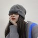 Women's Knitted Hat, 2025 Summer New Large Head Circumference, Warm Wool Cap, Thin Face, Fashion Loose,_voghion.com