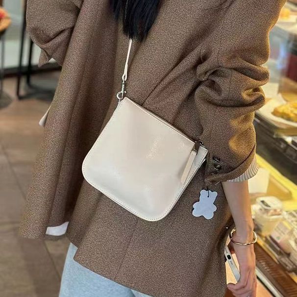 Borsa a tracolla piccola da donna, primavera estate 2024, nuova in morbida pelle, squisita e versatile, multiscomparto per telefono._voghion.com