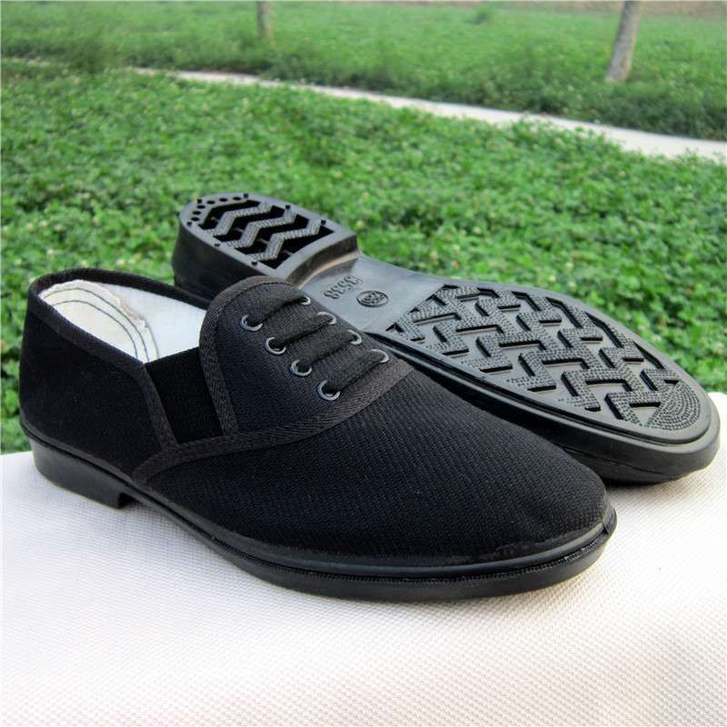 Suitable For All Seasons Men's 87 Slip-On Military Boots Black Fireproof Waterproof Work Russian Canvas Shoes_voghion.com