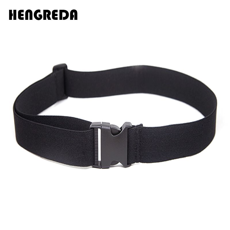 HOT Men Wide Elastic Women Adjustable Waist Belt with Plastic Pling Buckle Shirt Stay Waistband for Fiess Work Pant_voghion.com