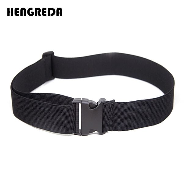 HOT Men Wide Elastic Women Adjustable Waist Belt with Plastic Pling Buckle Shirt Stay Waistband for Fiess Work Pant_voghion.com