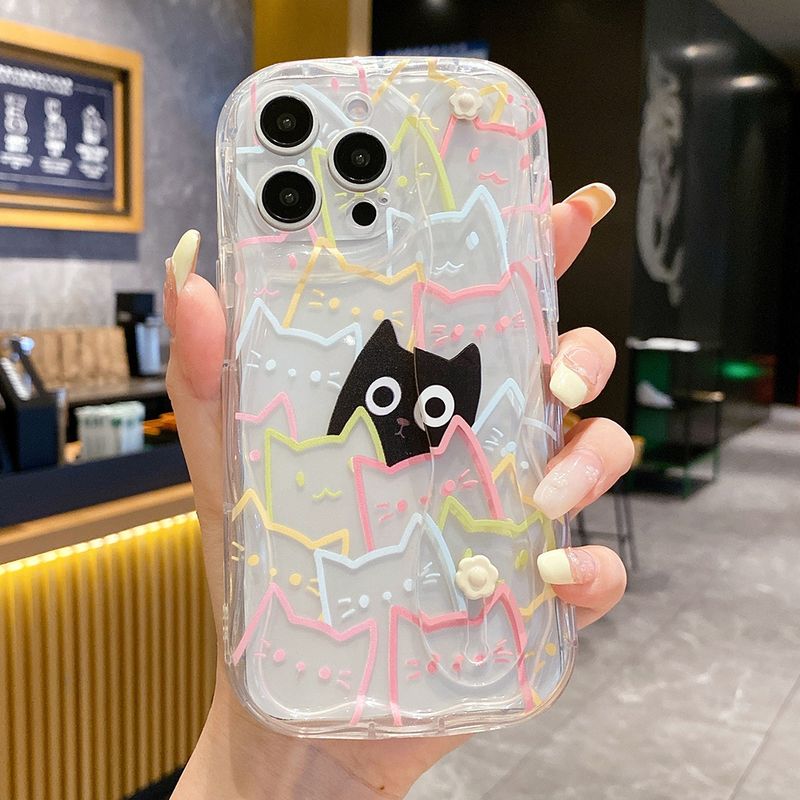 Telefonhalter für Huawei Honor 300 200 90 50 70 20 P60 P70 Ultra P50 P30 P40 Pro Lite Nova 11 Buntes Katzen-Handgelenkband_voghion.com