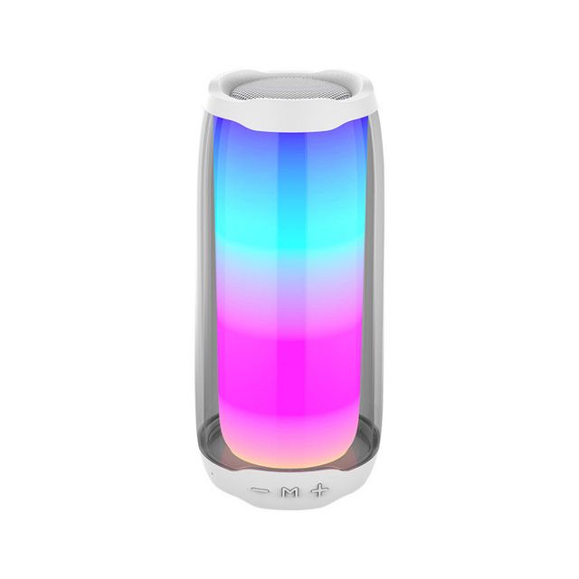 TWS LED Light Speaker Portable Bluetooth Outdoor Loundspeaker Subwoofer FM Radio Sound Dazzling Lights Desktop Card Subwoofer_voghion.com