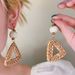 Summer Beach Vacation Style Rattan Fan-Shaped High-End Exaggerated Temperament Earrings Bohemian Unique Ear Accessories_voghion.com