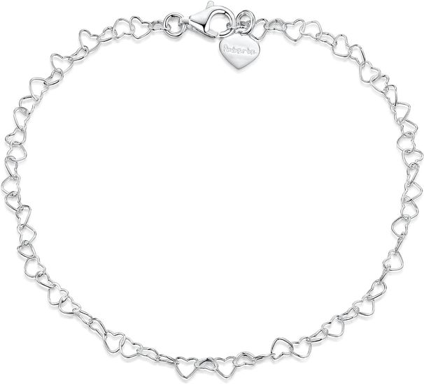 Bracciale da donna in argento sterling con cuore Amberta_voghion.com