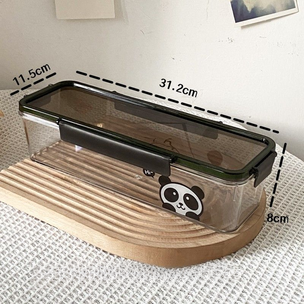 Rechteckige Hänge-Nudelbox aus Kunststoff für den Haushalt, versiegelte Frischhaltebox mit Deckel, Lebensmittelqualität_voghion.com