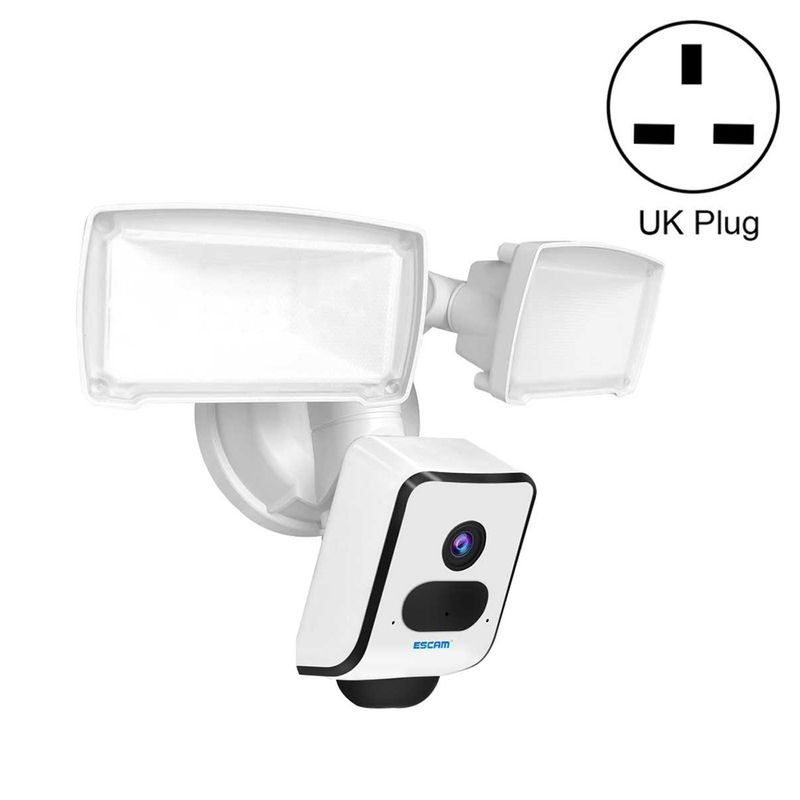 Telecamera IP WiFi QF612 da 3 MP e proiettore, supporto visione notturna/rilevamento PIR (spina UK)_voghion.com