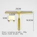 Squeegee For Cleaning Windows, Kitchens, Mirrors And Car Glass With A Square Scraper In Gold 10"_voghion.com
