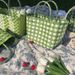 Fresh vegetable basket, fashionable and cute woven picnic style beach hand-held bag, women's bag_voghion.com