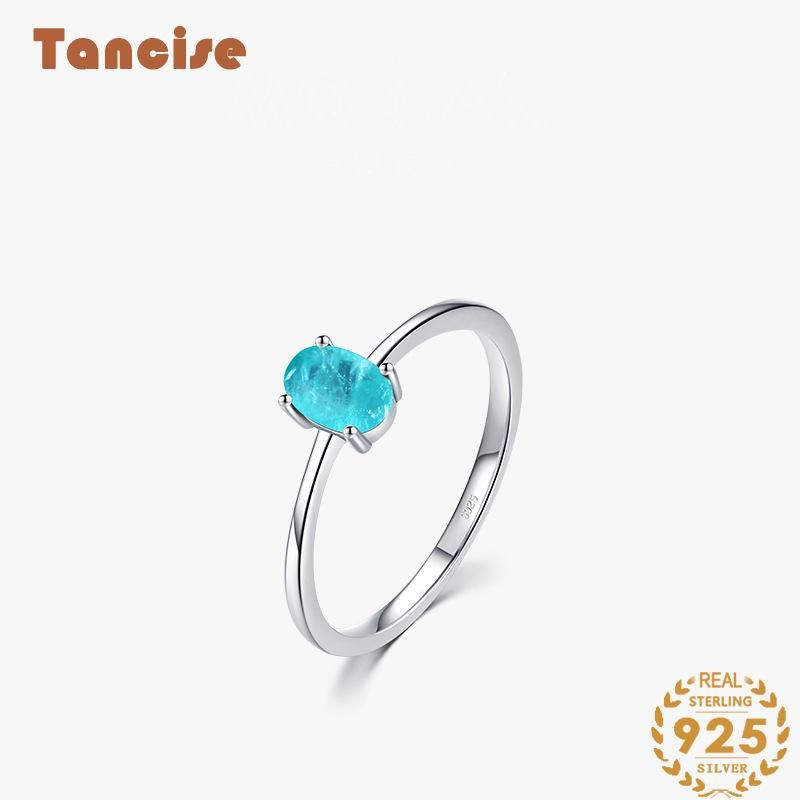 Tancise Anello in argento con zirconi classici Gioielli da donna Promessa di nozze Regalo per feste_voghion.com