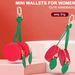 Portachiavi a forma di mini portamonete a forma di ciliegia – Grazioso mini astuccio in pelle PU, portafrutta e ciondolo per borse, portafogli, accessori per ragazze e donne_voghion.com