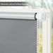 Mājas mēbeles Baltas/pelēkas/dzeltenas 17 mm pilnībā aptumšojošas rullo žalūzijas, paceļamas un bez caurduršanas aizkari_voghion.com